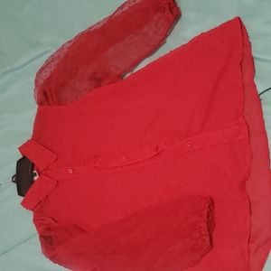 Red blouse